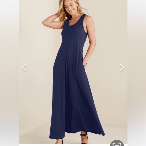 20. Soft Surroundings Santiago Maxi-Dress in
Periwinkle, Size X-Small, Petite - Picture 3 of 11